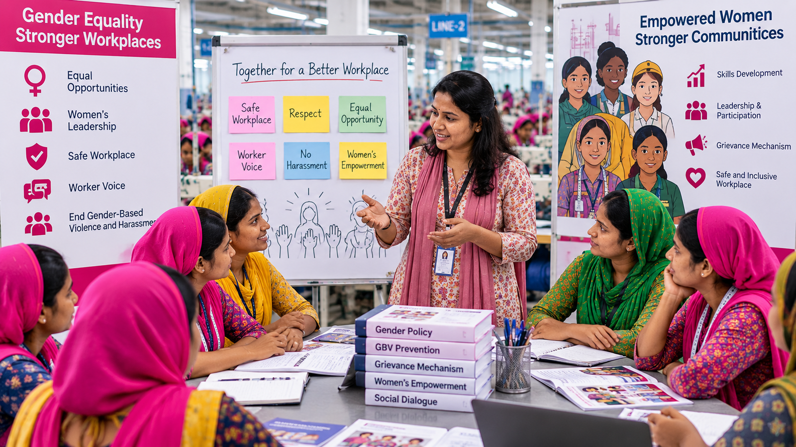 Empowering Women in Garment Factory Training